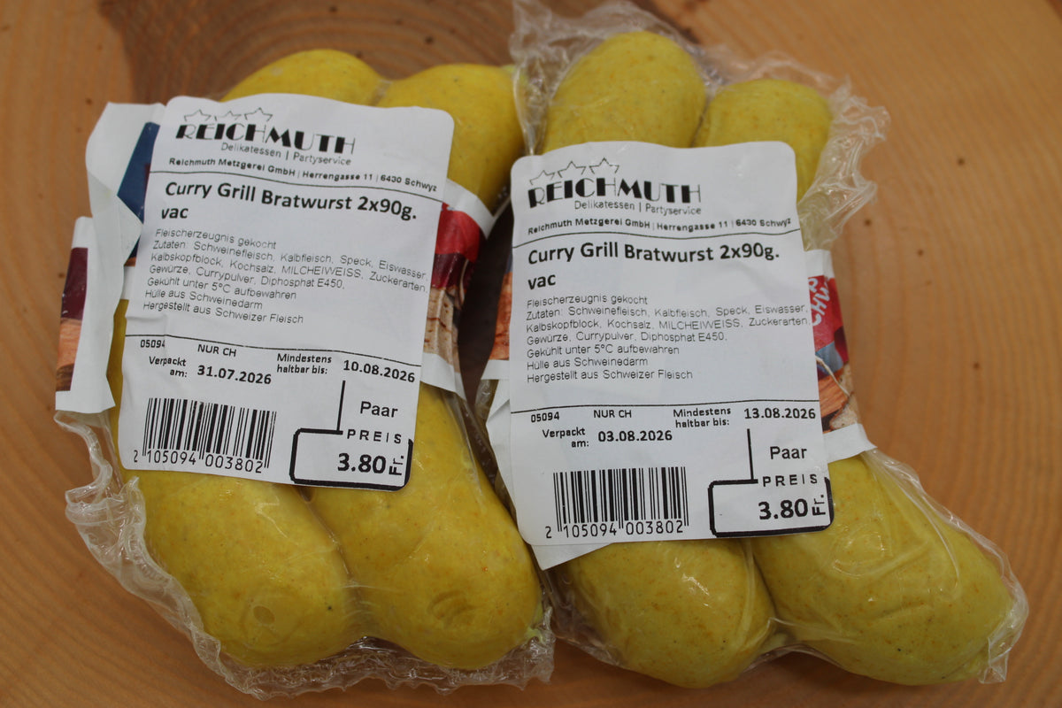 Curry Grill Bratwurst 1 Paar (180g)