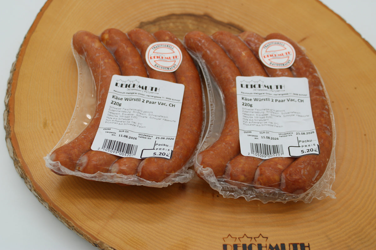 Käse Würstli 2 Paar vac. (220g)