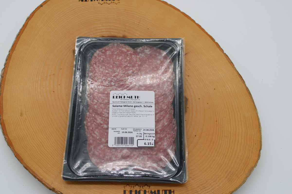 Salami Milano geschnitten in Schale (ca. 100g)