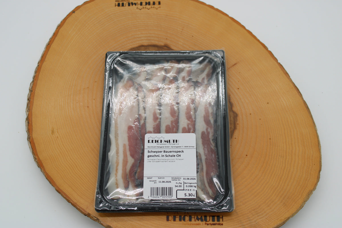 Schwyzer Buuräspeck geschnitten in Schale (ca. 100g)