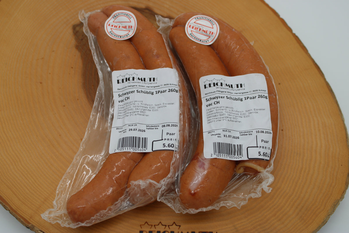 Schwyzer Schüblig 1 Paar vac. (260g)